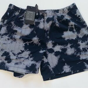 Fabletics Black and White Athletic Shorts